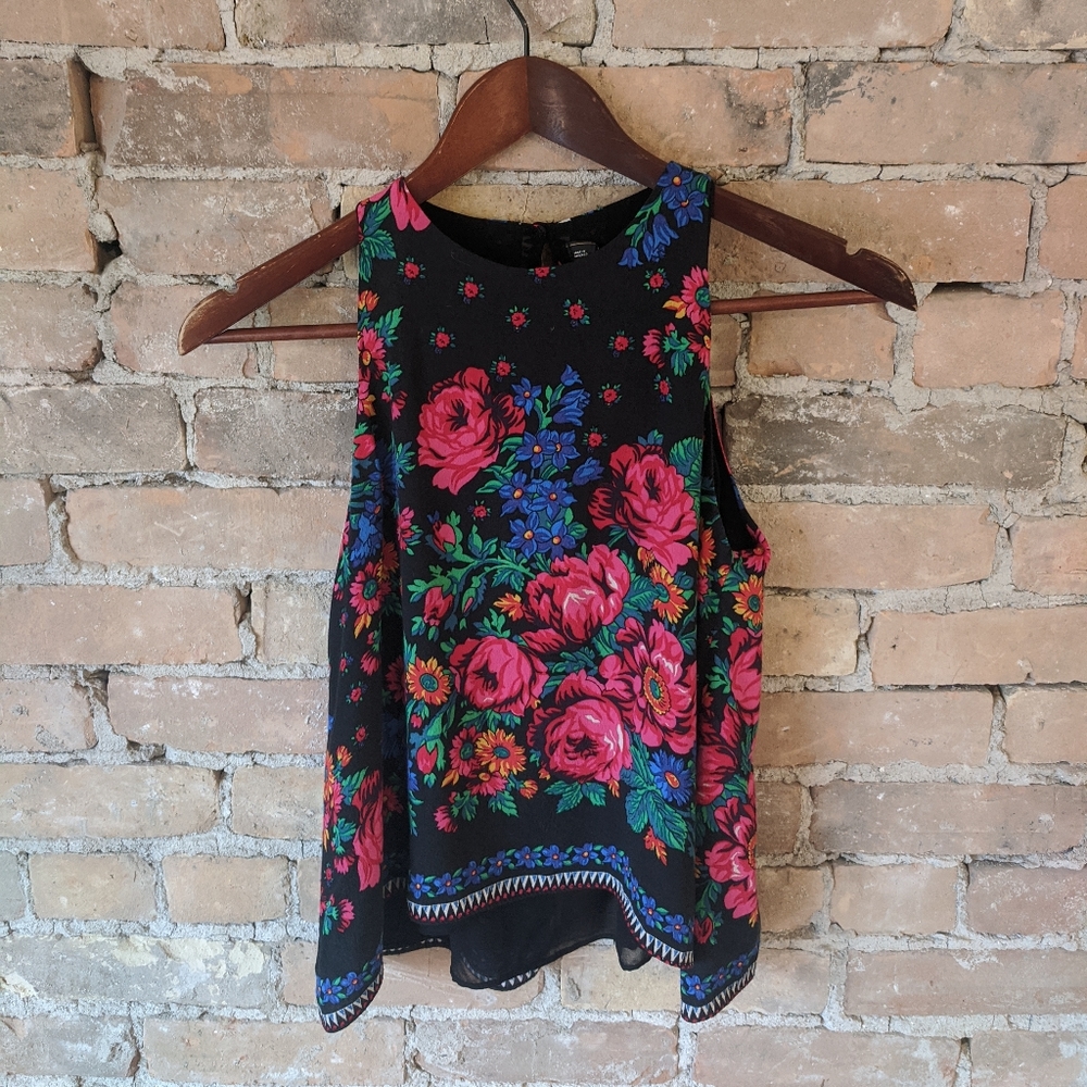 Zara split back top
